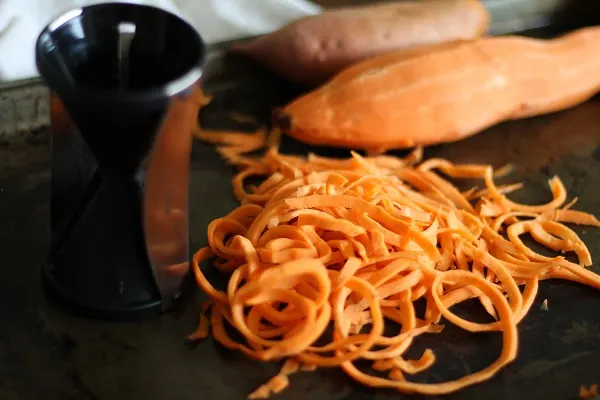 Green Curry Sweet Potato Noodle Bowls