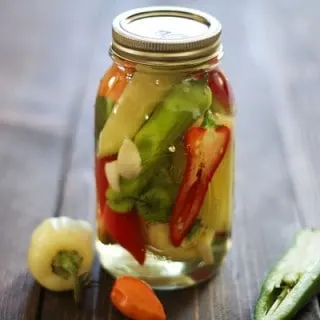 How to Make Pickled Peppers - no canning or preserving experience needed