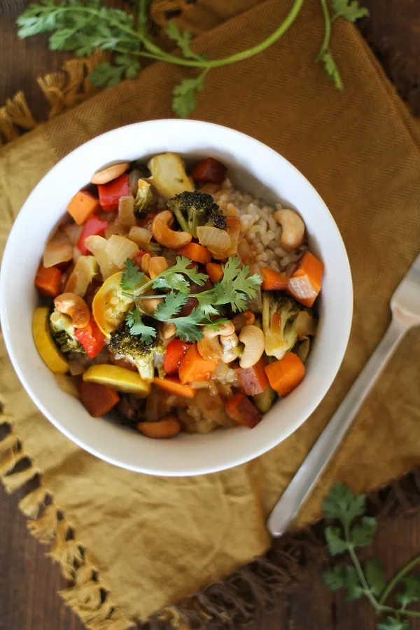 Roasted Vegetable Teriyaki Bowls