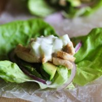 Chicken Tzatziki Lettuce Wraps