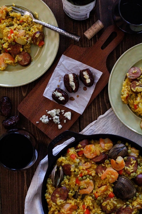 Seafood Paella plus a wine and tapas pairing #matchmadeinheaven @riojawine
