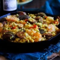 Seafood Paella plus a wine and tapas pairing #matchmadeinheaven @riojawine