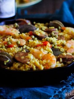 Seafood Paella plus a wine and tapas pairing #matchmadeinheaven @riojawine