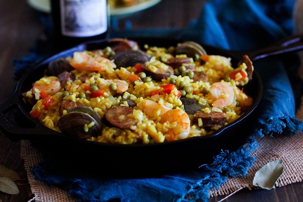 Seafood Paella plus a wine and tapas pairing #matchmadeinheaven @riojawine