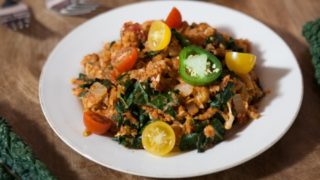 Spanish Cauliflower Rice with Kale - a recipe from Julia Mueller's cookbook, Let Them Eat Kale!