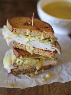 Turkey Pastrami Reuben with Mustard Aioli