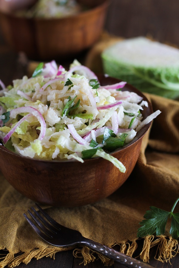 Jicama and Turnip Slaw from The Roasted Root