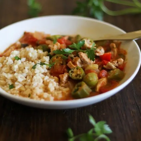 Louisiana-Style Chicken Soup with Okra