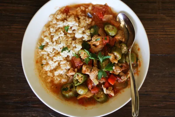 Louisiana-Style Chicken Soup with Okra