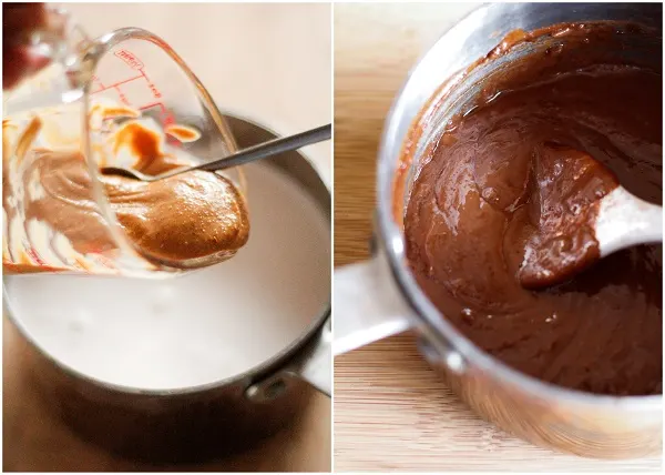 Peanut Butter Chocolate Swirl Ice Cream | dairy-free, sugar-free, vegan