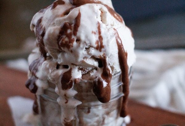 Peanut Butter Chocolate Swirl Ice Cream | vegan, dairy-free, naturally sweetened