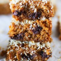 Grain Free Almond Butter Pumpkin Bars #glutenfree @barneybutter