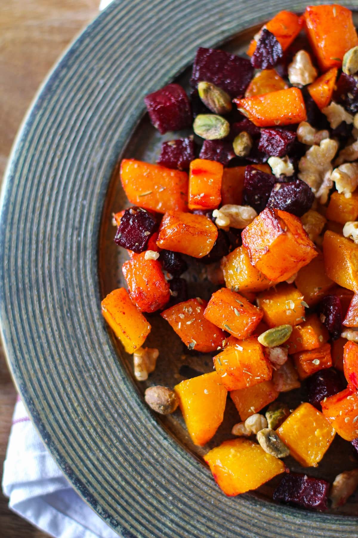 Maple Roasted Butternut Squash and Beets