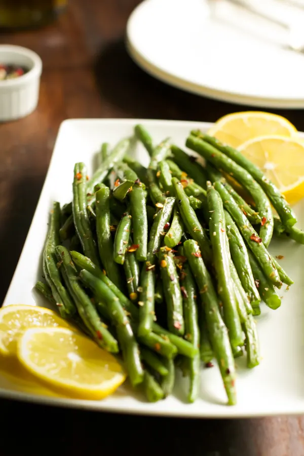 How to Make Crispy Roasted Green Beans #glutenfree #Thanksgiving