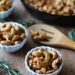 Maple and Rosemary Candied Cashews @MrPeanut #GoNuts