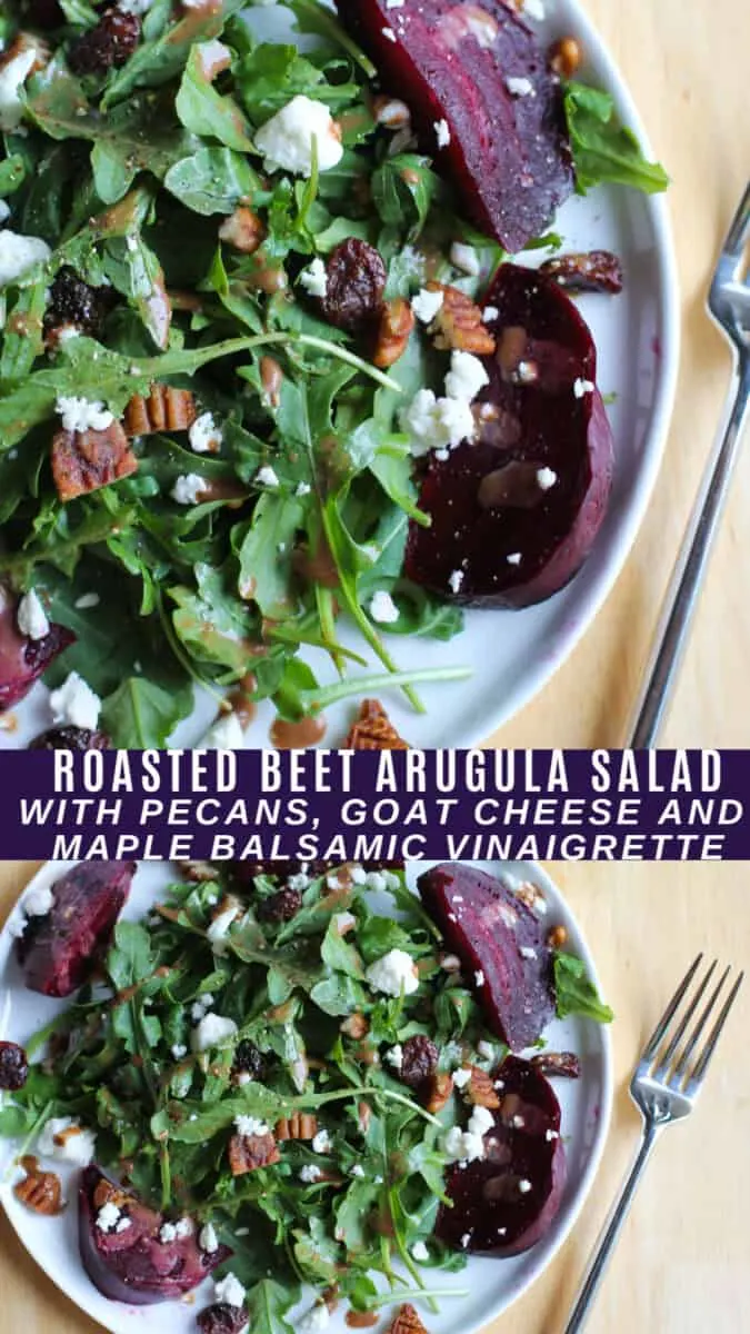 Roasted Beet Arugula Salad