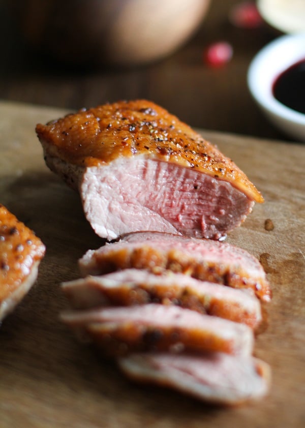 Seared Duck Breast with Pomegranate Reduction
