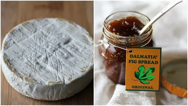 Baked Brie with Boozy Fig Spread and Pecans