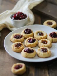 Cardamom Almond Flour Paleo Thumbprint Cookies | TheRoastedRoot.net #healthy #dessert #recipe #glutenfree #paleo #vegan