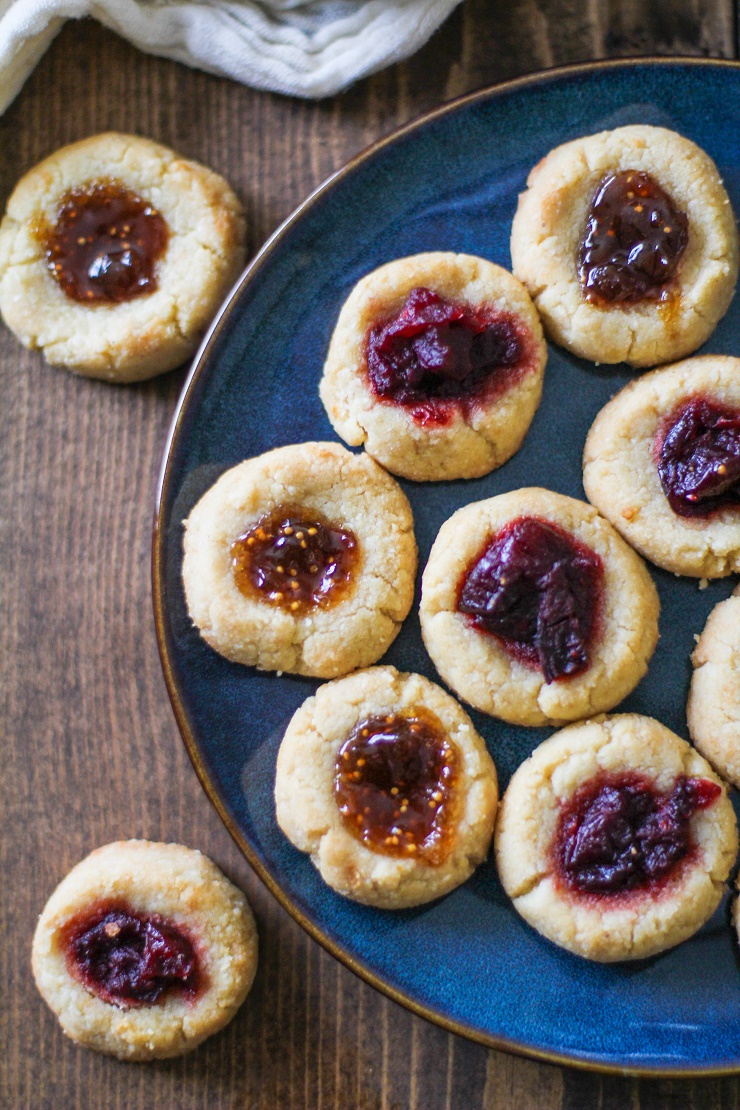 Cardamom Almond Flour Paleo Thumbprint Cookies | TheRoastedRoot.net #healthy #dessert #recipe #glutenfree #paleo #vegan