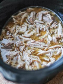 Cider-Chai Crock Pot Pulled Pork - an easy recipe that only requires a few ingredients!