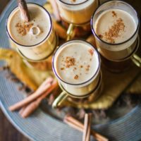 Hot Buttered Rum with Cider - paleo, unsweetened, healthier cocktail recipe