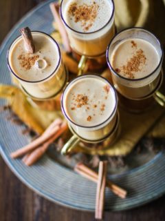 Hot Buttered Rum with Cider - paleo, unsweetened, healthier cocktail recipe