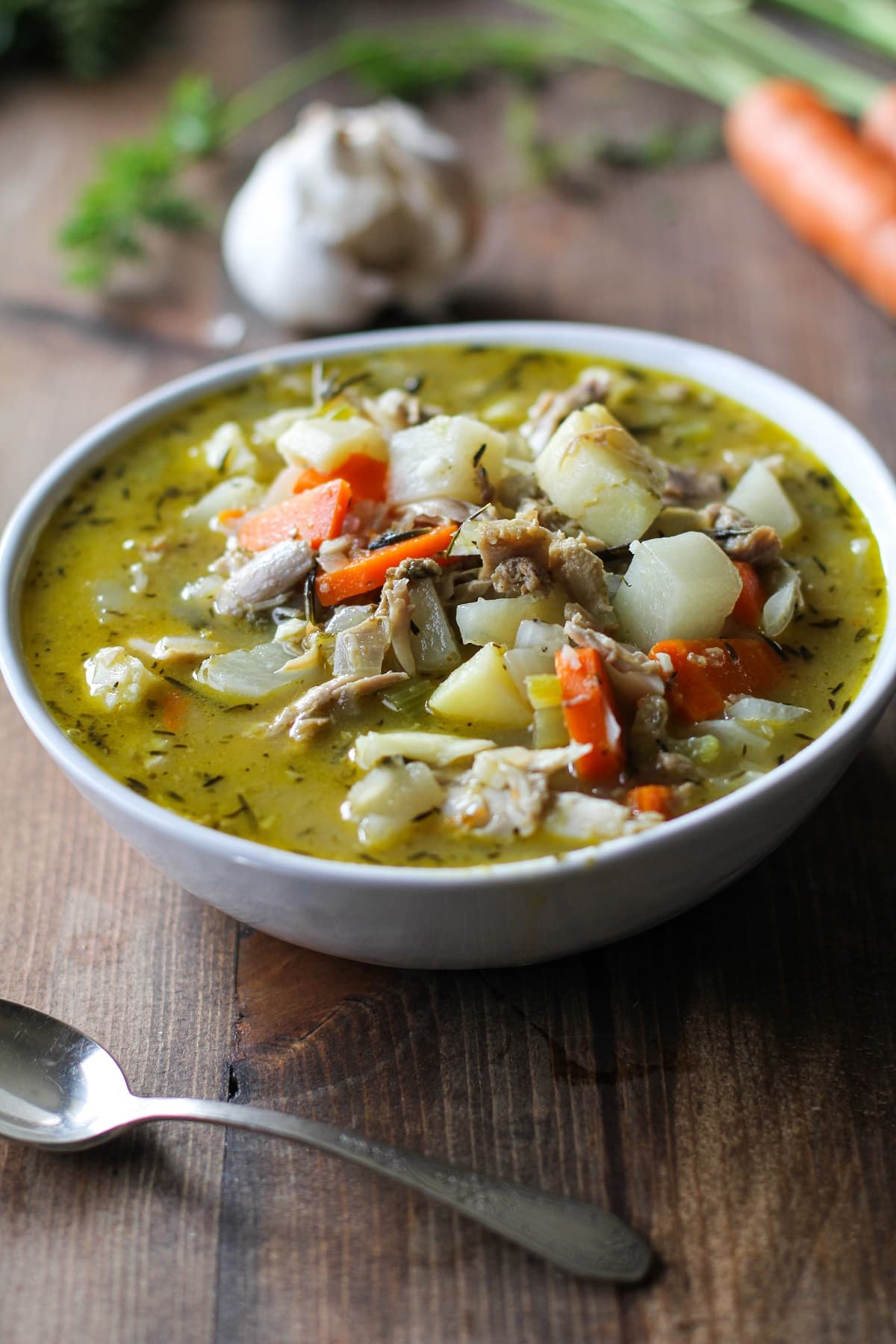 Easy Turkey Soup from Leftover Turkey - The Clean Eating Couple