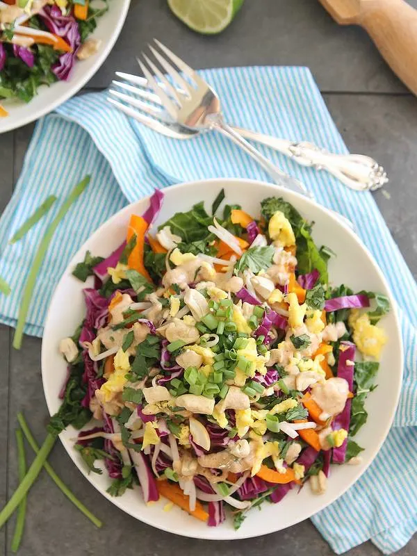 Pad Thai Salad from Running to the Kitchen