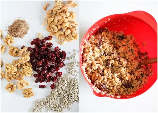 Coconut Walnut Sunflower Seed Paleo Granola | theroastedroot.net #glutenfree #sugarfree #healthy #breakfast #recipe @roastedroot