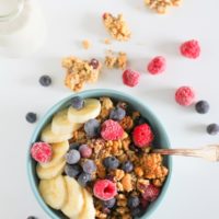 Coconut Walnut Sunflower Seed Paleo Granola | theroastedroot.net #glutenfree #sugarfree #healthy #breakfast #recipe @roastedroot