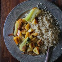 Fennel and Parsnip Stir Fry - soy-free, gluten-free, healthy, vegan, and delicious