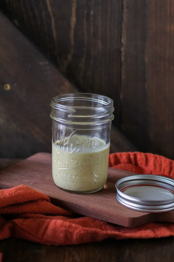 Fig Kombucha Vinaigrette - make salad dressing using kombucha!