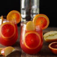 Winter Sangria with Pomegranate, Blood Oranges, and Apples | theroastedroot.net #cocktail #wine #recipe @roastedroot