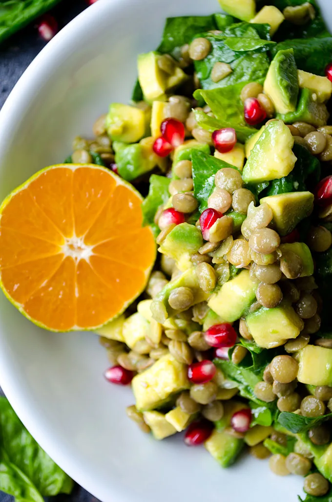 Avocado Lentil Salad from Give Recipe