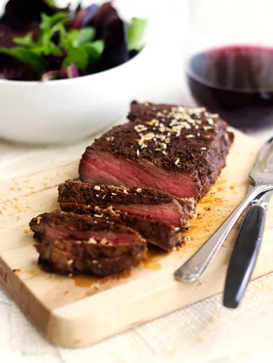 Chocolate Coffee Rubbed Steak from Food Faith Fitness