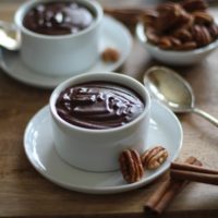 Dark Chocolate Beet Pots de Creme | dairy-free, no added sugar @roastedroot #paleo