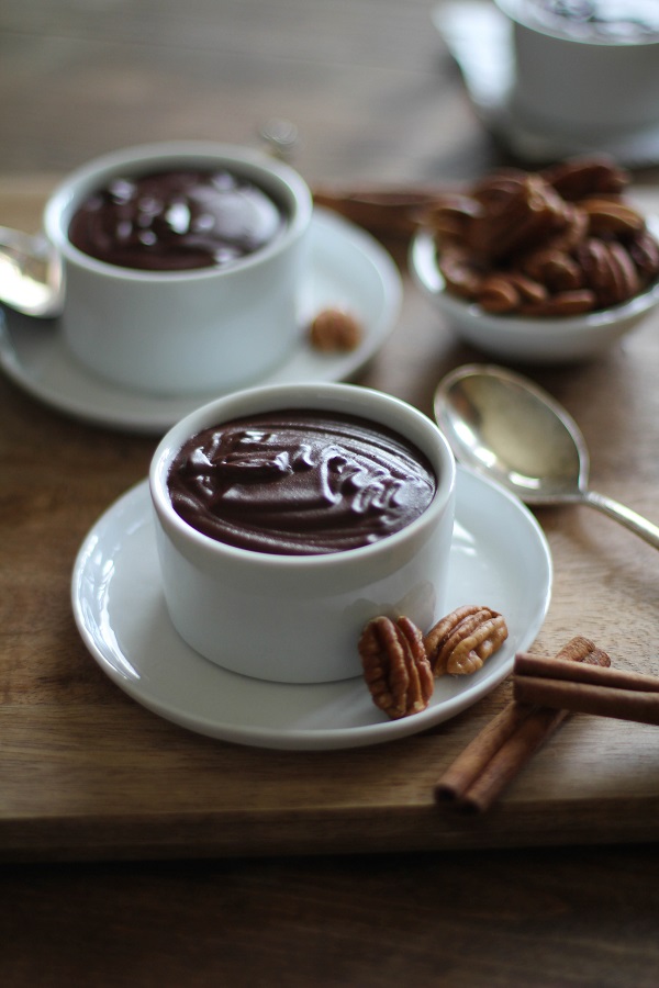 Dark Chocolate Beet Pots de Creme | dairy-free, no added sugar @roastedroot #paleo