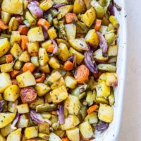 Big Batch Balsamic Roasted Vegetables - delicious roasted vegetables to share with the whole family | TheRoastedRoot.net