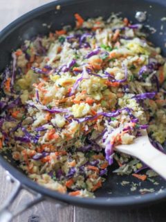 Cauliflower Fried Rice (a.k.a. Paleo Fried Rice) - a healthful side dish (or entree) that's dairy-free and gluten-free