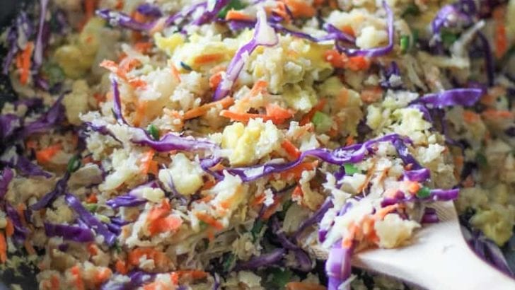 Cauliflower Fried Rice (a.k.a. Paleo Fried Rice) - a healthful side dish (or entree) that's dairy-free and gluten-free