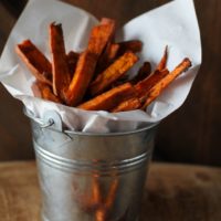 Cinnamon and Coconut Sugar Sweet Potato Fries | theroastedroot.net