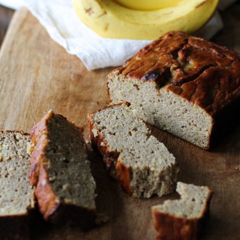 Coconut Flour Banana Bread - grain-free, naturally sweetened, and paleo! | theroastedroot.net #glutenfree @roastedroot
