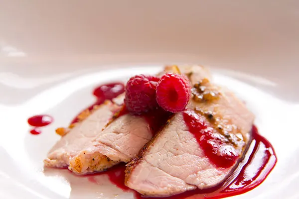 Seared Pork with Raspberry Gastrique