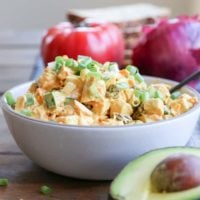 Curried Chicken Salad - a healthier version of classic chicken salad - perfect for lunches!