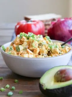 Curried Chicken Salad - a healthier version of classic chicken salad - perfect for lunches!