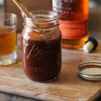 Maple Bourbon Barbecue Sauce - a refined-sugar free, easy recipe that can be made in just 30 minutes!