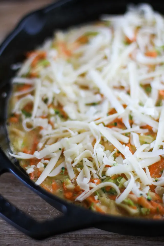 Sweet Potato, Parsnip, and Broccoli Frittata | theroastedroot.net #breakfast #recipe #vegetarian #healthy