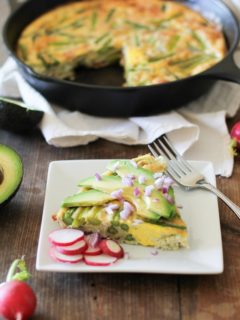 Bacon and Asparagus Frittata | theroastedroot.net #breakfast #brunch #recipe #paleo @roastedroot