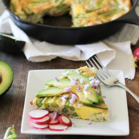 Bacon and Asparagus Frittata | theroastedroot.net #breakfast #brunch #recipe #paleo @roastedroot